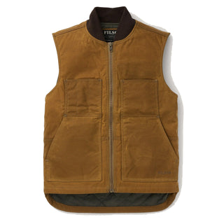 Filson Tin Cloth Insulated Work Vest Dark Tan Filson