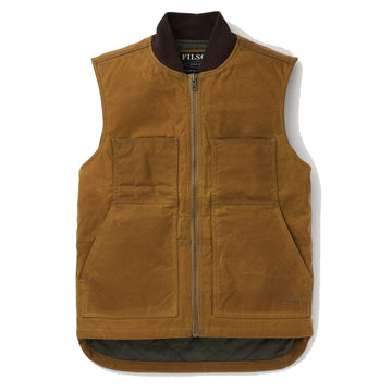 Filson Tin Cloth Insulated Work Vest Dark Tan Filson