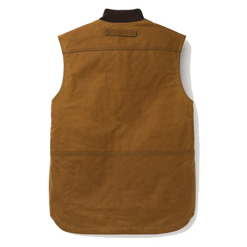 Filson Tin Cloth Insulated Work Vest Dark Tan Filson