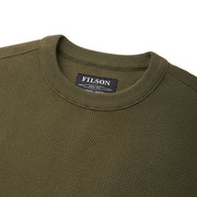 Filson Waffle Knit Thermal Crew Neck L/S Top Mossy Rock