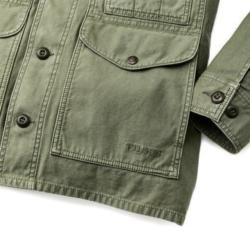 Filson Field Cruiser Jacket Reverse Sateen Washed Fatigue Green