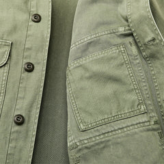 Filson Field Cruiser Jacket Reverse Sateen Washed Fatigue Green
