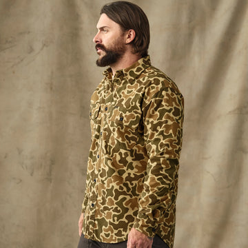 Filson Field Flannel Shirt Buckskin Camo