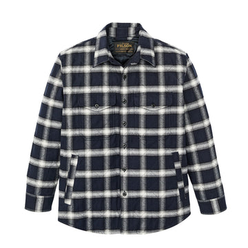 Filson Insulated Flannel Jac-Shirt Navy / Cream Plaid