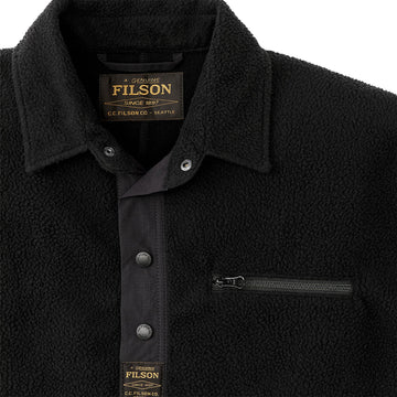 Filson Pile Fleece Pullover Black - Parasol Store