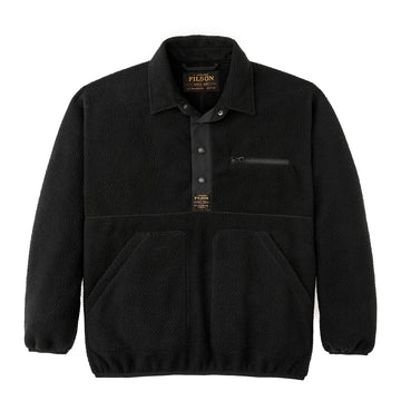 Filson Pile Fleece Pullover Black - Parasol Store