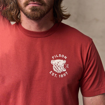 Filson S/S Bear Graphic T-Shirt Chili Oil