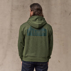 Filson Scenic Graphic Hoodie Northwest Surplus Green