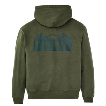 Filson Scenic Graphic Hoodie Northwest Surplus Green