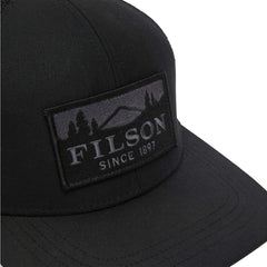 Filson Scenic Waxed Logger Mesh Cap Black
