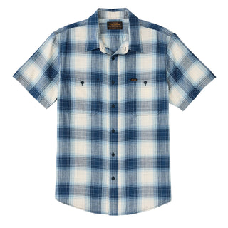 Filson Short Sleeve Chambray Shirt Indigo Plaid - Parasol Store