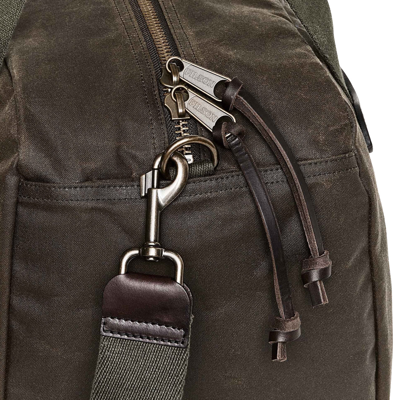 Filson Small Tin Cloth Duffle Bag Otter Green Filson