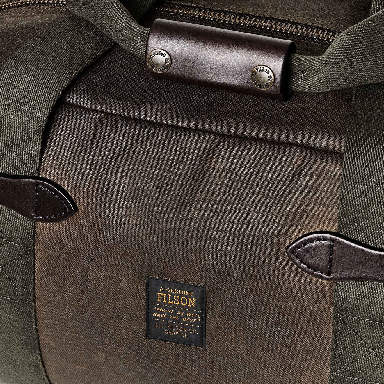 Filson Small Tin Cloth Duffle Bag Otter Green Filson