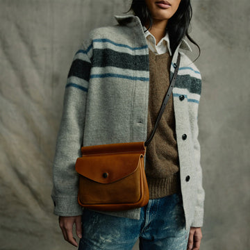 Filson Suede Convertible Field Bag Saddle Brown - Parasol Store