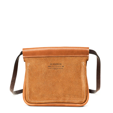 Filson Suede Convertible Field Bag Saddle Brown