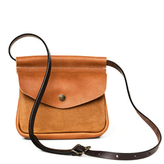Filson Suede Convertible Field Bag Saddle Brown - Parasol Store