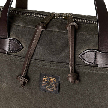 Filson Tin Cloth Compact Briefcase Otter Green - Parasol Store