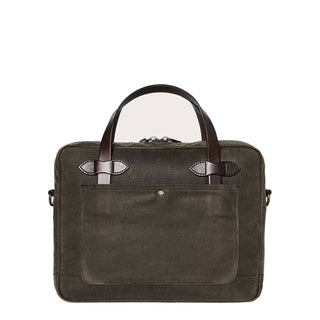 Filson Tin Cloth Compact Briefcase Otter Green - Parasol Store