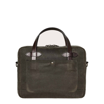 Filson Tin Cloth Compact Briefcase Otter Green - Parasol Store