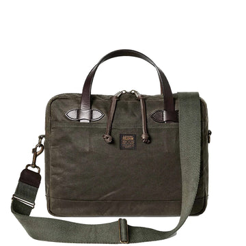 Filson Tin Cloth Compact Briefcase Otter Green - Parasol Store