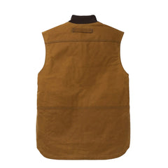 Filson Tin Cloth Insulated Work Vest Dark Tan - Parasol Store
