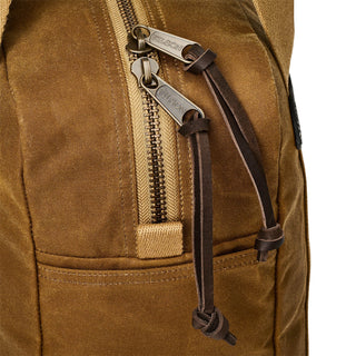 Filson Tin Cloth Tote Bag With Zipper Dark Tan - Parasol Store