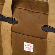 Filson Tin Cloth Tote Bag With Zipper Dark Tan - Parasol Store