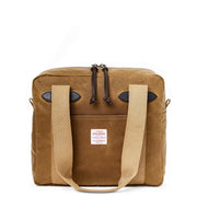 Filson Tin Cloth Tote Bag With Zipper Dark Tan - Parasol Store