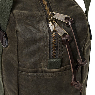 Filson Tin Cloth Tote Bag With Zipper Otter Green - Parasol Store