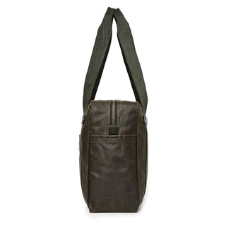 Filson Tin Cloth Tote Bag With Zipper Otter Green - Parasol Store
