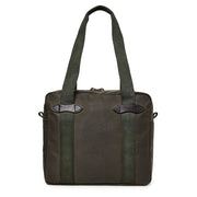 Filson Tin Cloth Tote Bag With Zipper Otter Green - Parasol Store