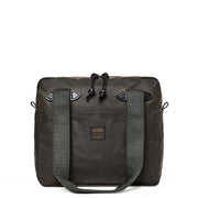 Filson Tin Cloth Tote Bag With Zipper Otter Green - Parasol Store