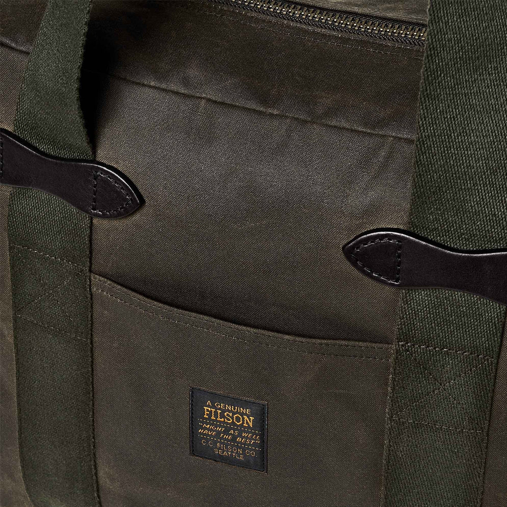 Filson Tin Cloth Tote Bag With Zipper - Parasol Store