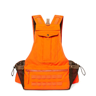 Filson Upland Guide Strap Vest Dark Tan / Blaze Orange - Parasol Store