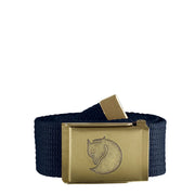 Fjallraven Canvas Brass Belt 4cm Dark Navy - Parasol Store