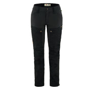 Fjallraven Womens Keb Trousers Curved Short Black - Parasol Store