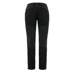 Fjallraven Womens Keb Trousers Curved Short Black - Parasol Store