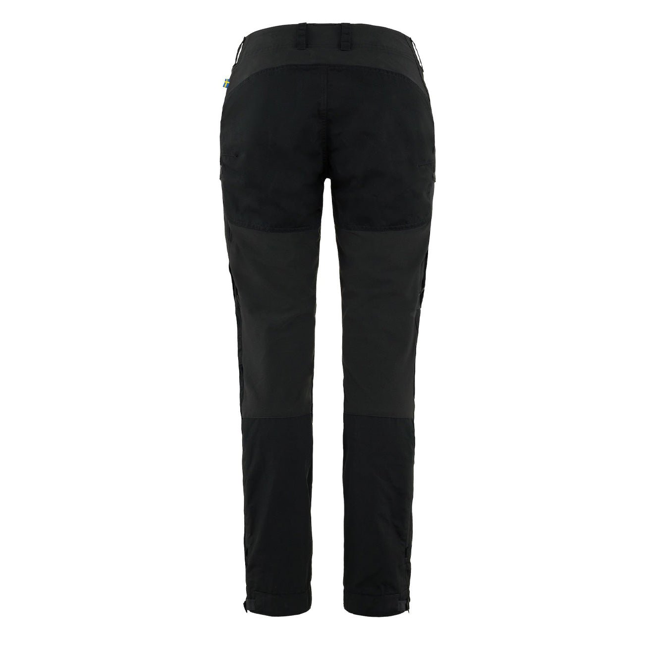Fjallraven Womens Keb Trousers Curved Short Black - Parasol Store