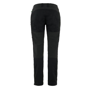 Fjallraven Womens Keb Trousers Curved Short Black - Parasol Store