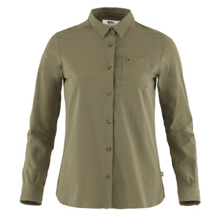 Fjallraven Womens Ovik Lite Shirt LS Green - Parasol Store