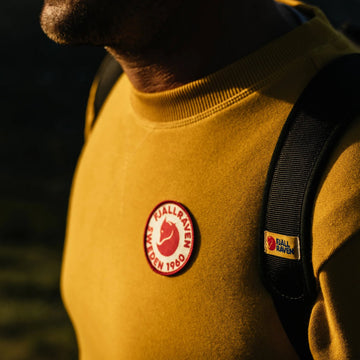 Fjallraven 1960 Logo Badge Sweater Classic Misty Green - Parasol Store