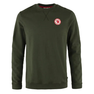 Fjallraven 1960 Logo Badge Sweater Deep Forest - Parasol Store