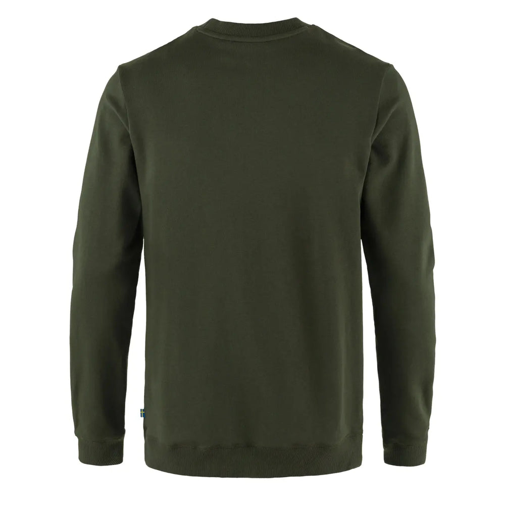 Fjallraven 1960 Logo Badge Sweater Deep Forest - Parasol Store