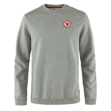 Fjallraven 1960 Logo Badge Sweater Grey Melange - Parasol Store