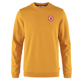 Fjallraven 1960 Logo Badge Sweater Mustard Yellow - Parasol Store