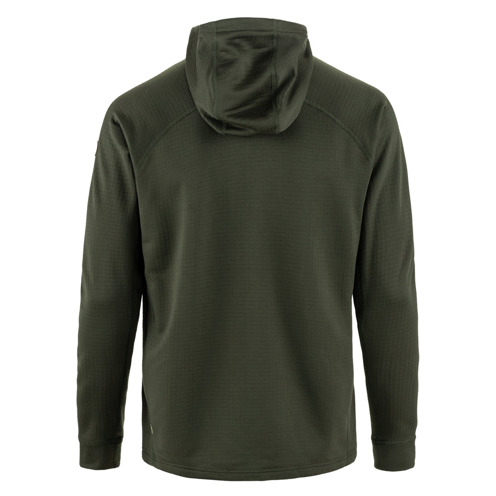 Fjallraven Abisko Grid Fleece Hoodie Deep Forest - Parasol Store