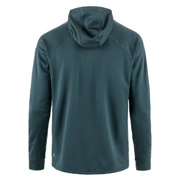 Fjallraven Abisko Grid Fleece Hoodie Mountain Blue - Parasol Store