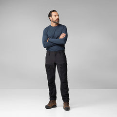 Fjallraven Keb Trousers Reg Leg Classic Dark Navy / Autumn Leaf