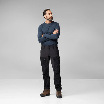 Fjallraven Keb Trousers Reg Leg Classic Dark Navy / Autumn Leaf