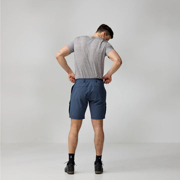 Fjallraven Abisko Hybrid Trail Shorts Navy - Parasol Store